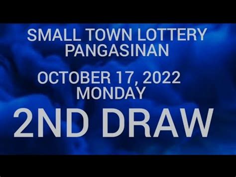 STL Pangasinan Monday. October 17 2022. .